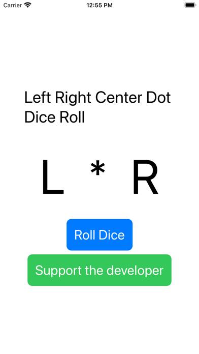 Left Right Center Dot Dice App screenshot #3