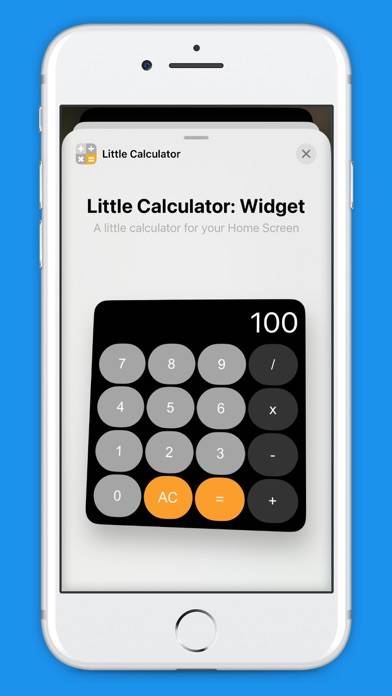 Little Calculator: Widget App-Screenshot