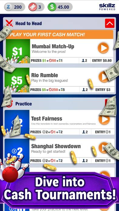 Bowling Strike 3D: Win Cash Capture d'écran de l'application #3