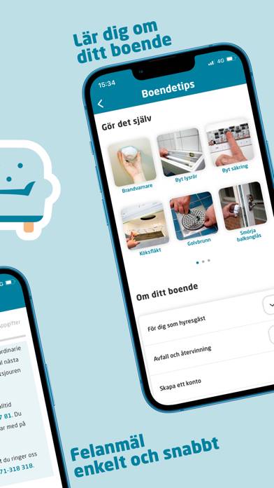 Svenska Bostäder App skärmdump