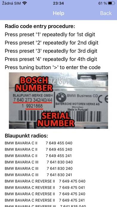 RADIO CODE for BMW BUSINESS App screenshot