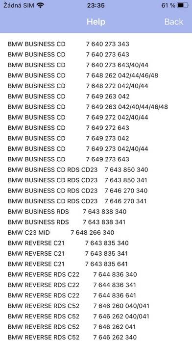 RADIO CODE for BMW BUSINESS App screenshot