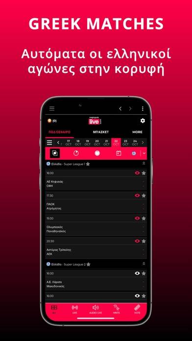 MagicGoals Live Scores & Audio App skärmdump