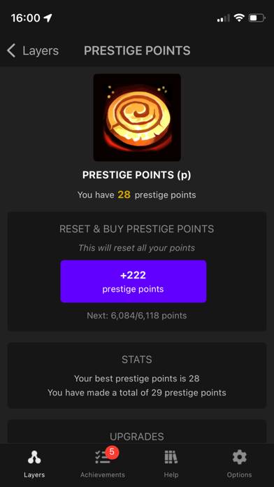 Prestige Tree: Mobile Bildschirmfoto