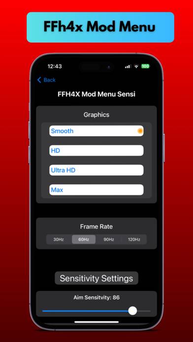 Regedit FFH4X sensi App screenshot #2