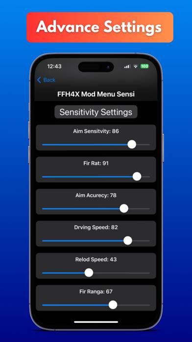 Regedit FFH4X sensi App screenshot #3
