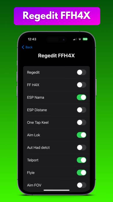 Regedit FFH4X sensi App screenshot #4