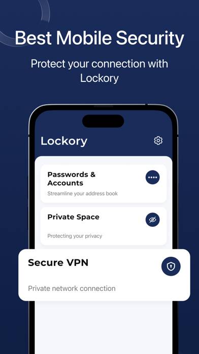 Lockory - Digital Privacy capture d'écran