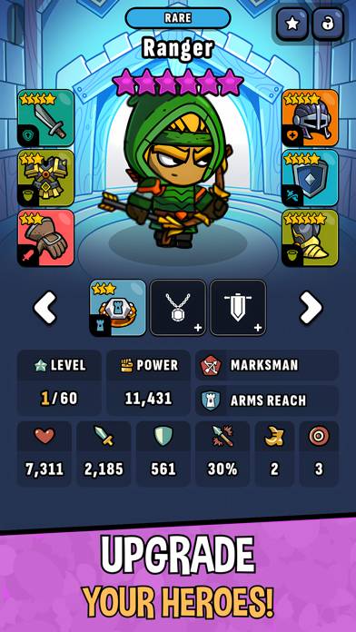 Heroes & Dragons: Tactical RPG Spiel-Screenshot