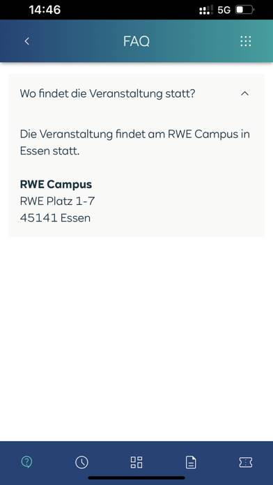 RWE Events App-Screenshot #5
