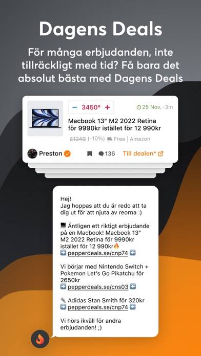 Pepper Deals & Rabattkoder SE App skärmdump