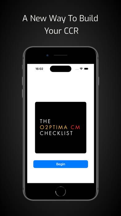The O2ptimaCM Checklist App-Screenshot #1