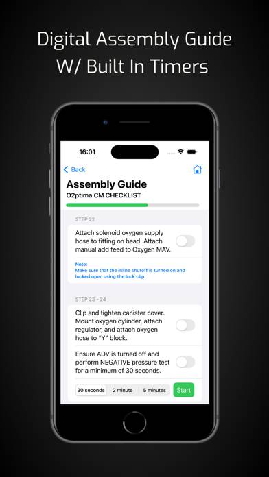 The O2ptimaCM Checklist App-Screenshot #2