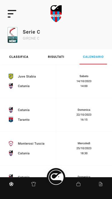 Catania FC Schermata dell'app #4