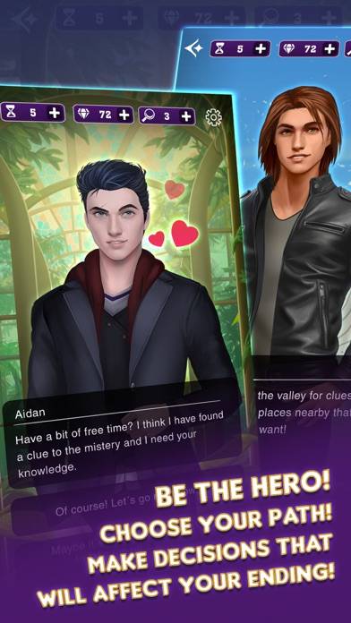 Vampire romance: Dark academia skärmdump av spelet