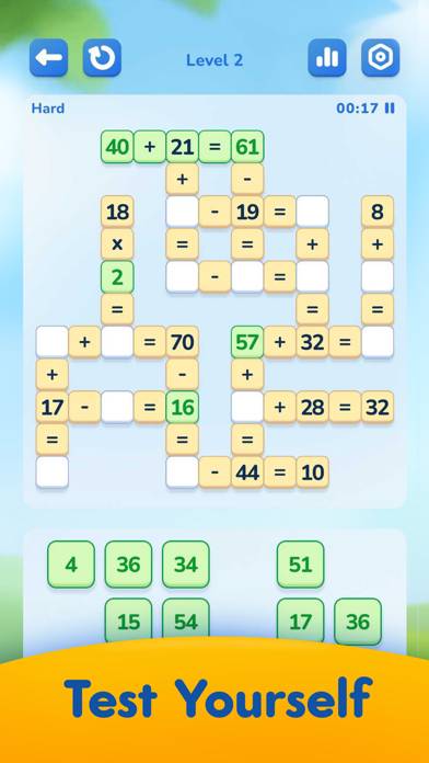 Math Crossword Captura de pantalla de la aplicación #2