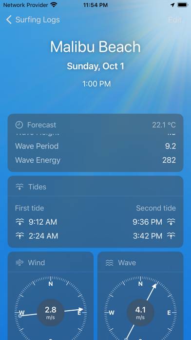 Wave Day: Surf Reports App screenshot