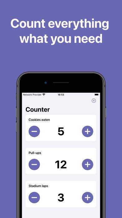 Counter: planning, motivation App-Screenshot #1
