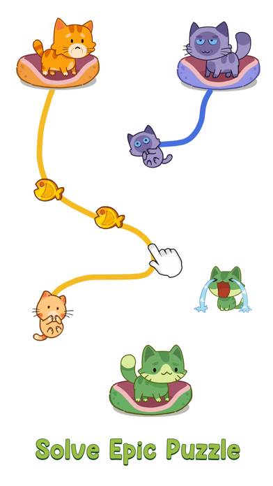 Cat Puzzle: Draw to Kitten Скриншот приложения #2