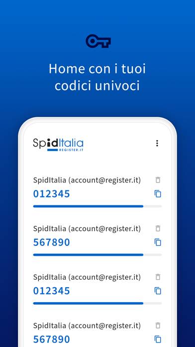 SpidItalia OTP Schermata dell'app #4