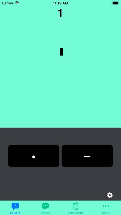 Morse Code Speed Test App screenshot #2