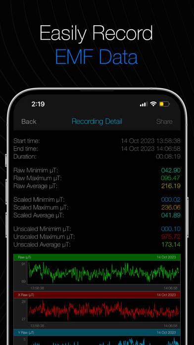 TeslaVision EMF Detector Schermata dell'app #2