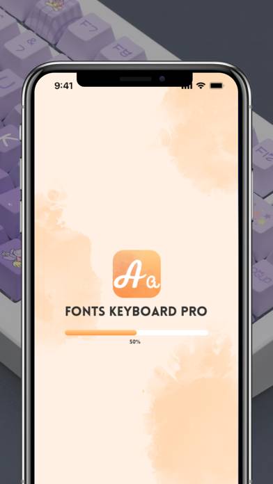 Fonts Keyboard Pro App screenshot #1