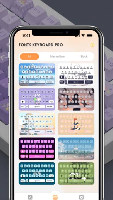Fonts Keyboard Pro App skärmdump #3