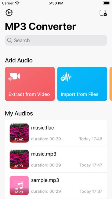 MP3 Converter App screenshot