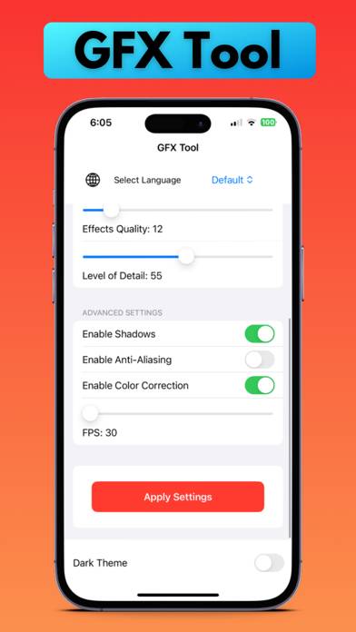 GFX Tool Pro App screenshot #1
