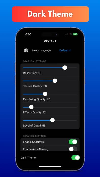 GFX Tool Pro Captura de pantalla de la aplicación #3