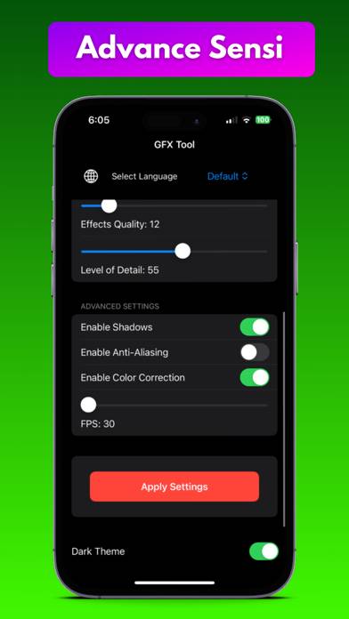 GFX Tool Pro Captura de pantalla de la aplicación #4