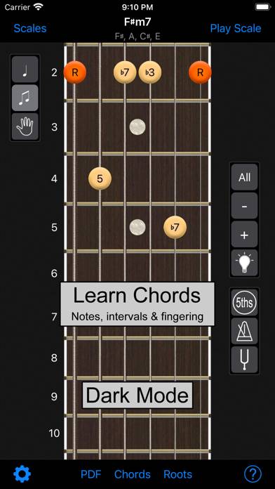 Guitar Scales & Chords Power Captura de pantalla de la aplicación #2
