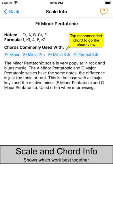 Guitar Scales & Chords Power Captura de pantalla de la aplicación