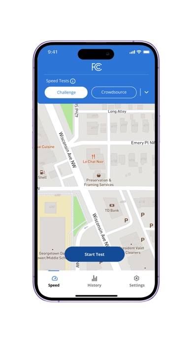 FCC Mobile Speed Test screenshot