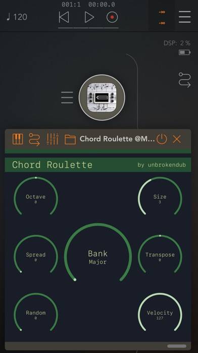 Chord Roulette App-Screenshot