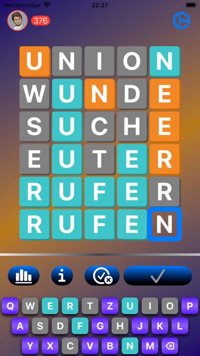 Wörtel game screenshot
