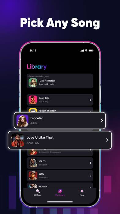 SingUp Music: AI Cover Songs Capture d'écran de l'application #3