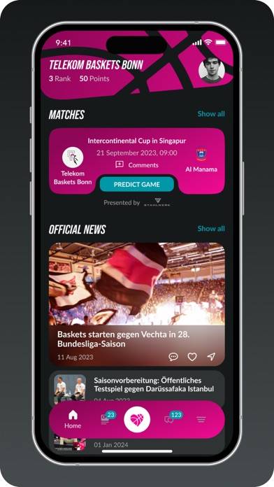 Telekom Baskets Bonn App-Screenshot #4