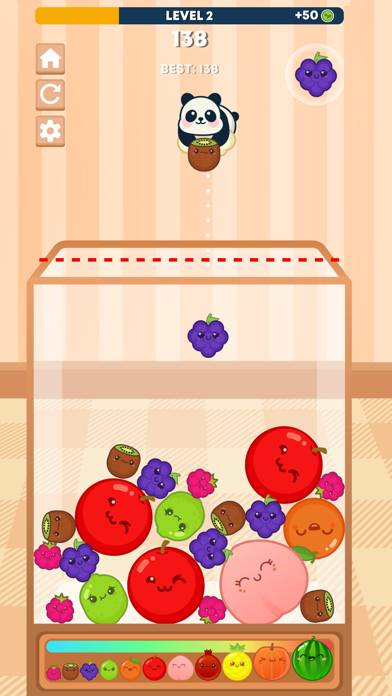 Watermelon Game: Panda Merge App screenshot #2