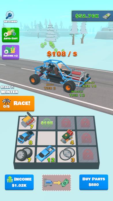 Idle Racer: Tap, Merge & Race Captura de pantalla de la aplicación #3