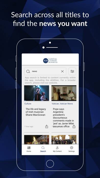 National Catholic Reporter App screenshot