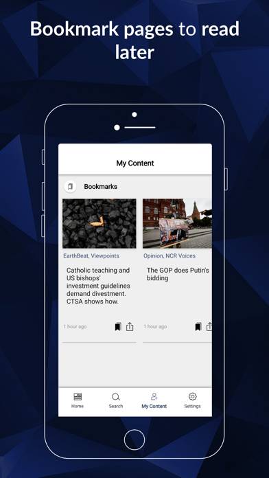National Catholic Reporter App screenshot