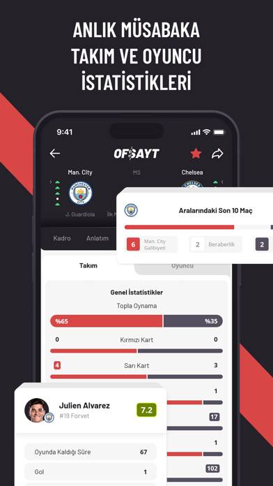 Ofsayt Canlı Skor App-Screenshot