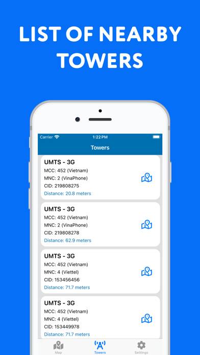 Cellular Tower App screenshot