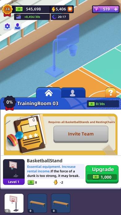 Idle Basketball Arena Tycoon captura de pantalla del juego