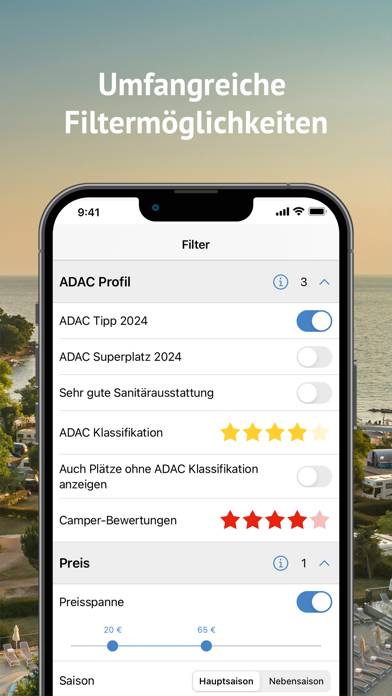 ADAC Camping / Stellplatz 2024 App-Screenshot #3