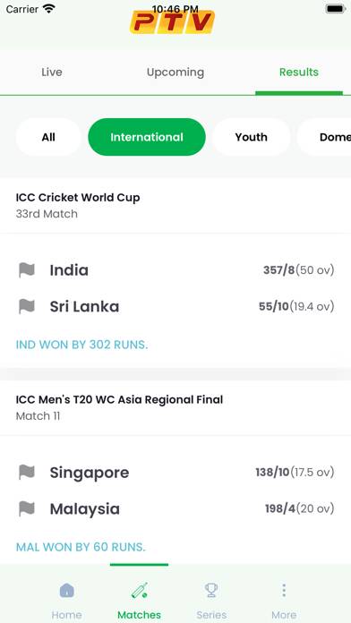 PTV Live Cricket App skärmdump #2