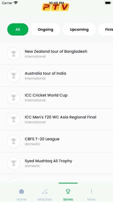 PTV Live Cricket App skärmdump #5