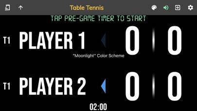 BT Table Tennis Scoreboard App screenshot